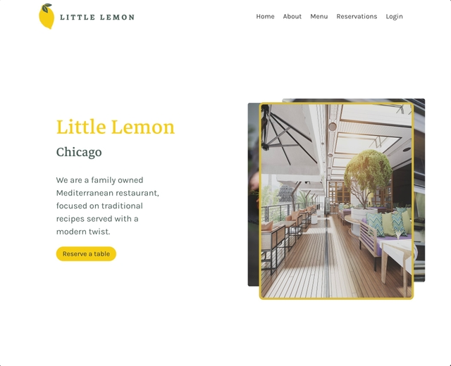 little-lemon project screenshot